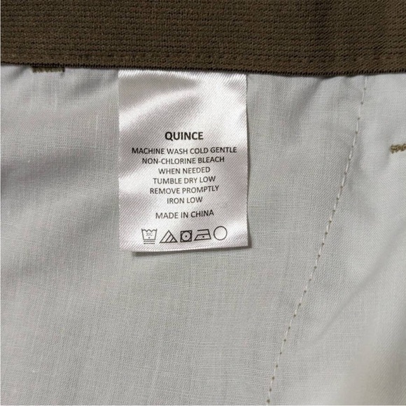 Quince Mens Brown Recycled Comfort Tech Slim Fit Chino Pants Size 32x34 - Picture 9 of 10